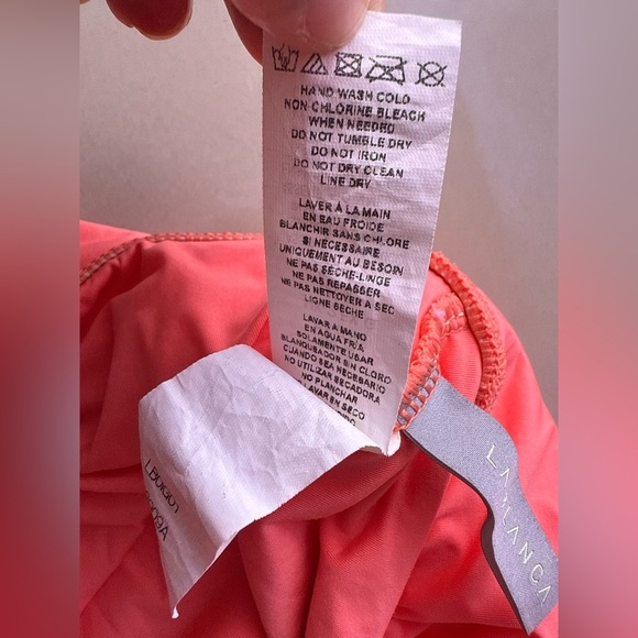 La Blanca One Piece Swimsuit - Size L orange summer pool sun - Picture 12 of 16